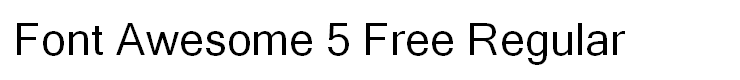 Font Awesome 5 Free Regular
