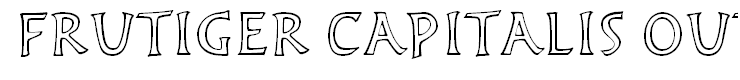 Frutiger Capitalis Outline