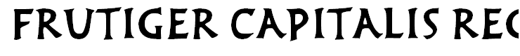 Frutiger Capitalis Regular