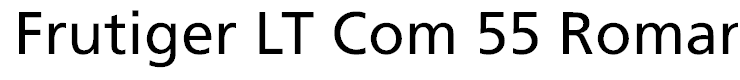 Frutiger LT Com 55 Roman