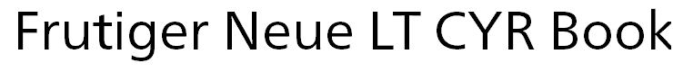 Frutiger Neue LT CYR Book
