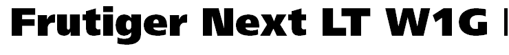 Frutiger Next LT W1G Black