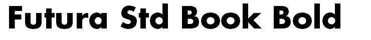 Futura Std Book Bold