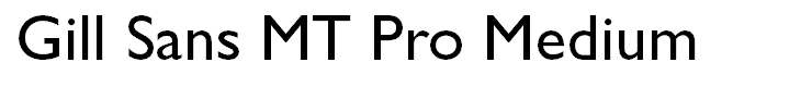 Gill Sans MT Pro Medium