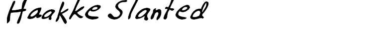 Haakke Slanted