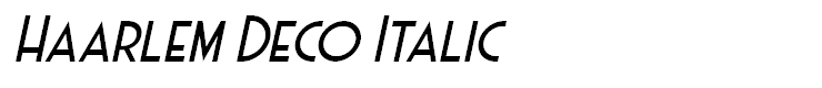 Haarlem Deco Italic