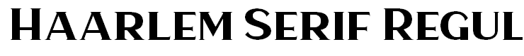 Haarlem Serif Regular