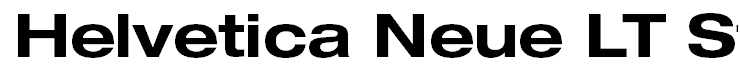 Helvetica Neue LT Std 73 Bold Extended