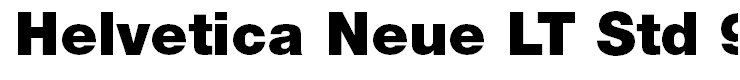 Helvetica Neue LT Std 95 Black