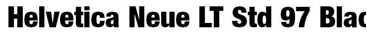 Helvetica Neue LT Std 97 Black Condensed