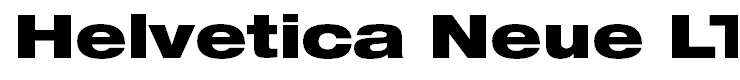Helvetica Neue LT Std 93 Black Extended