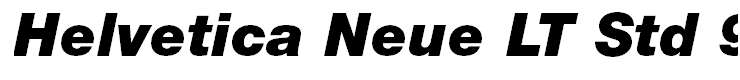 Helvetica Neue LT Std 96 Black Italic