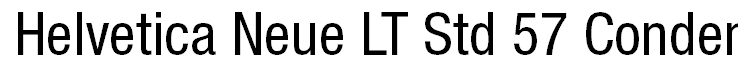 Helvetica Neue LT Std 57 Condensed