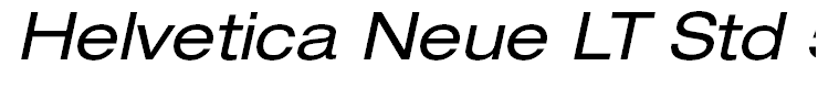 Helvetica Neue LT Std 53 Extended Oblique