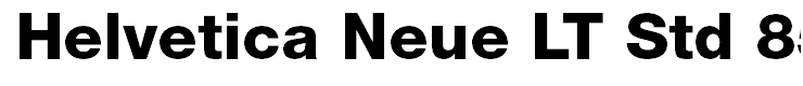 Helvetica Neue LT Std 85 Heavy