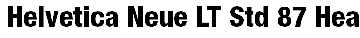 Helvetica Neue LT Std 87 Heavy Condensed