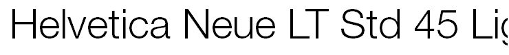 Helvetica Neue LT Std 45 Light