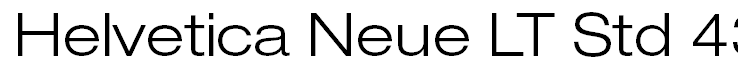 Helvetica Neue LT Std 43 Light Extended