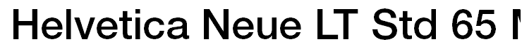 Helvetica Neue LT Std 65 Medium
