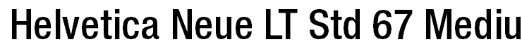 Helvetica Neue LT Std 67 Medium Condensed