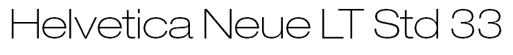 Helvetica Neue LT Std 33 Thin Extended