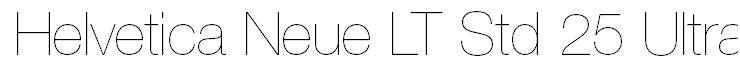 Helvetica Neue LT Std 25 Ultra Light