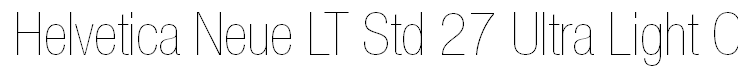 Helvetica Neue LT Std 27 Ultra Light Condensed