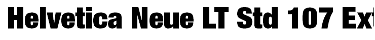 Helvetica Neue LT Std 107 Extra Black Condensed
