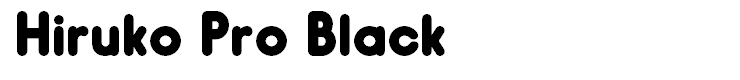 Hiruko Pro Black