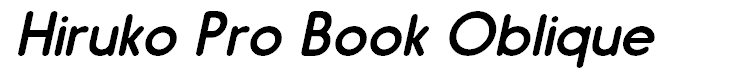 Hiruko Pro Book Oblique
