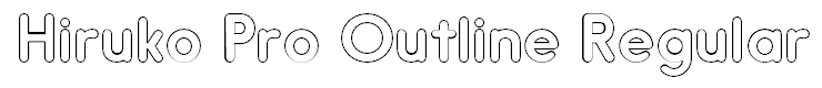 Hiruko Pro Outline Regular