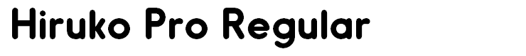 Hiruko Pro Regular