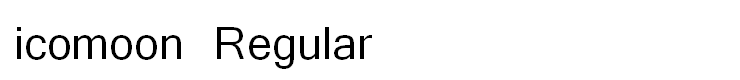 icomoon Regular