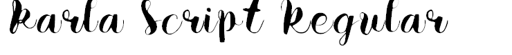 Karla Script Regular