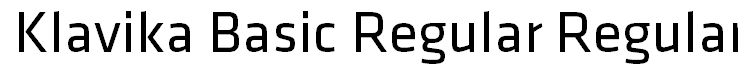 Klavika Basic Regular Regular