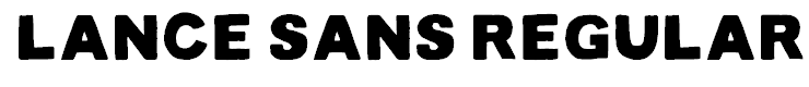 Lance Sans Regular Regular