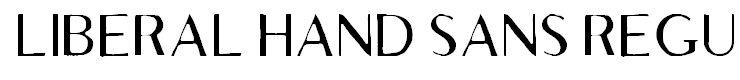 Liberal Hand Sans Regular