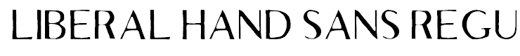 Liberal Hand Sans Regular Regular