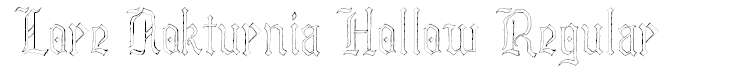 Lore Nokturnia Hollow Regular
