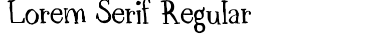 Lorem Serif Regular