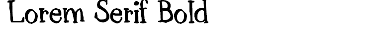 Lorem Serif Bold