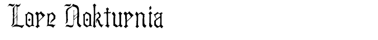 Lore Nokturnia