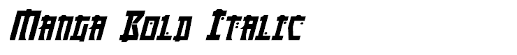 Manga Bold Italic
