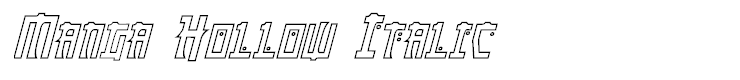 Manga Hollow Italic