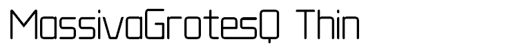 MassivaGrotesQ Thin