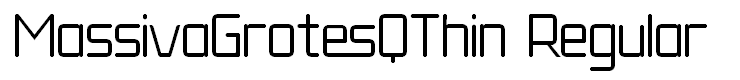 MassivaGrotesQThin Regular