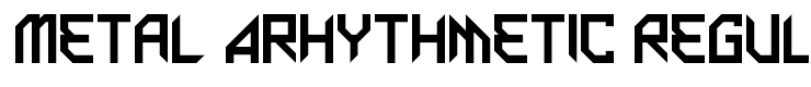Metal Arhythmetic Regular
