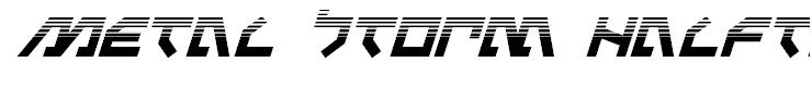 Metal Storm Halftone Italic Italic