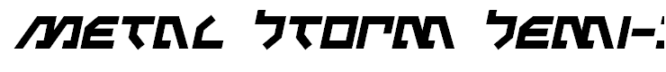 Metal Storm Semi-Italic Semi-Italic