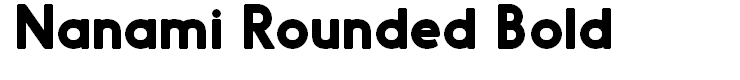 Nanami Rounded Bold